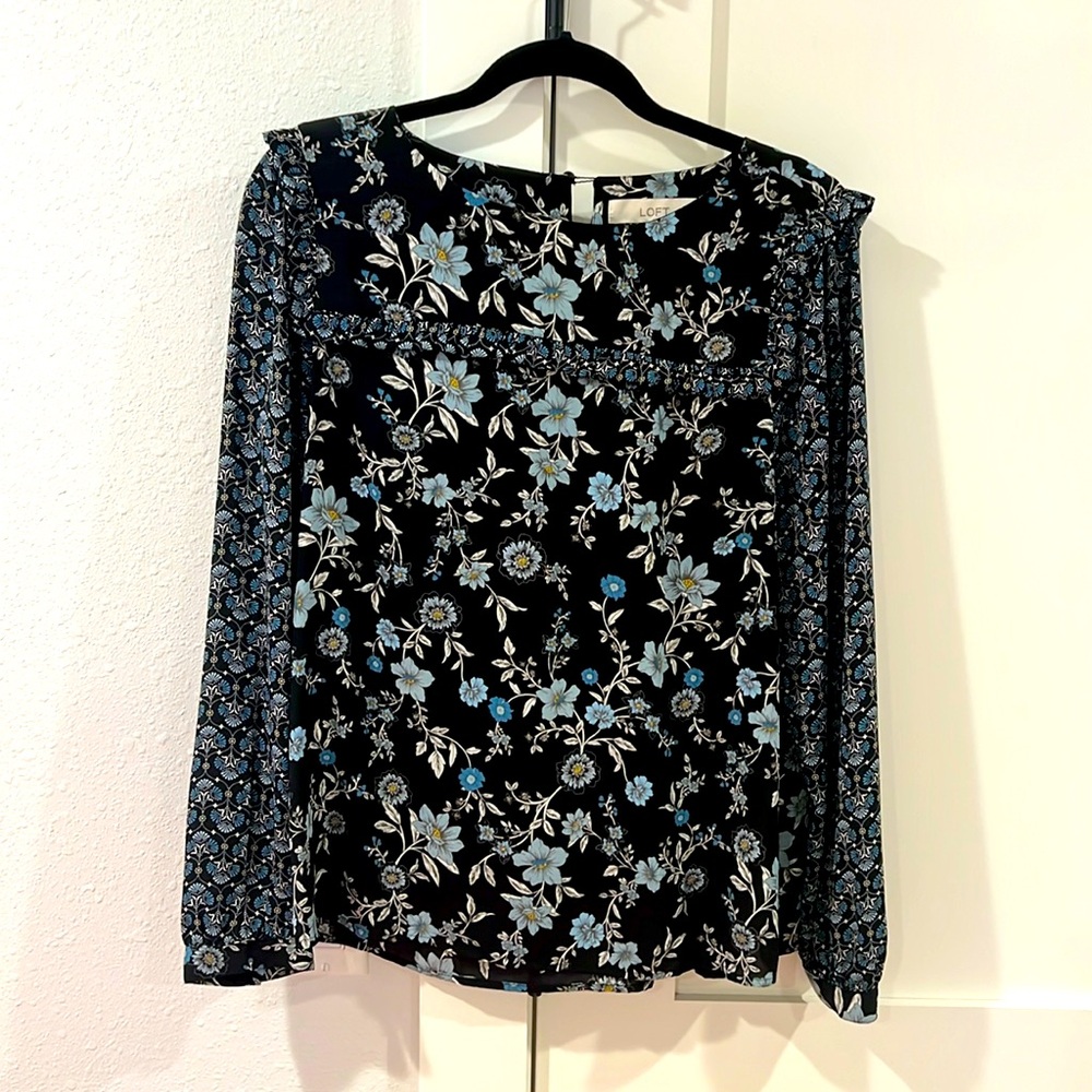 Ann Taylor LOFT floral blouse